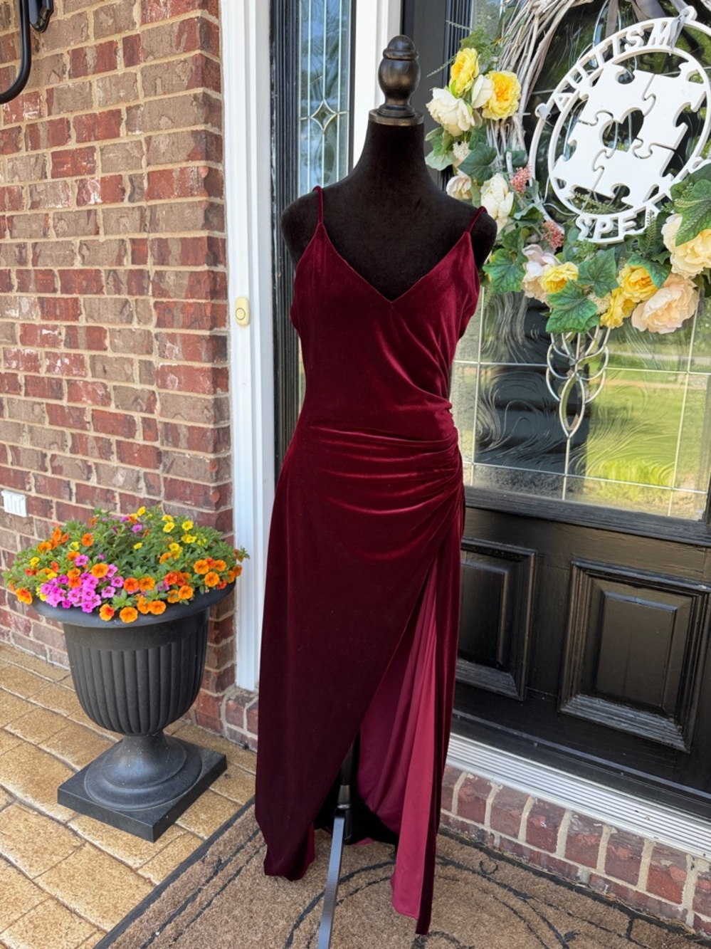 Betsy & Adam Velvet Gown